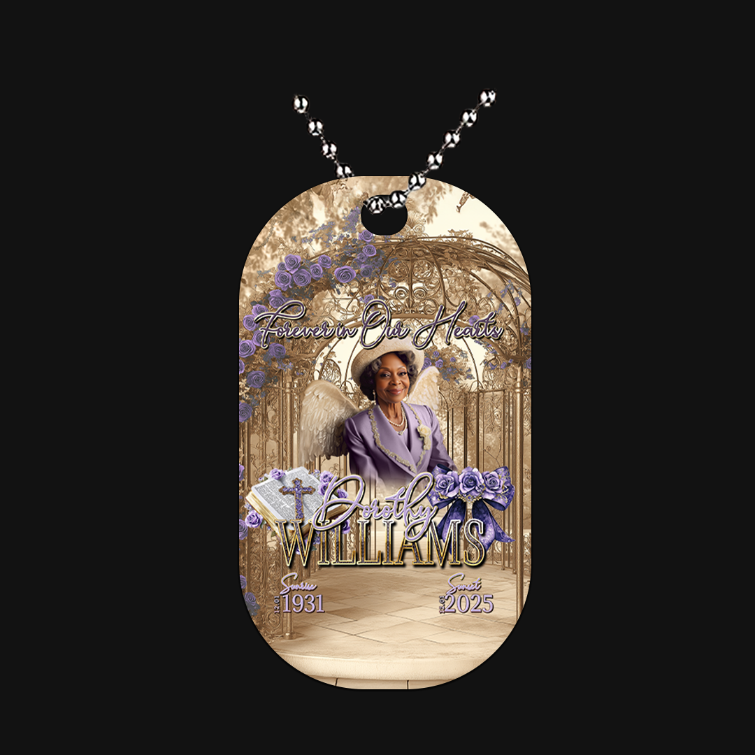 Custom Memorial Dog Tag | Photo Tribute Keepsake Tag