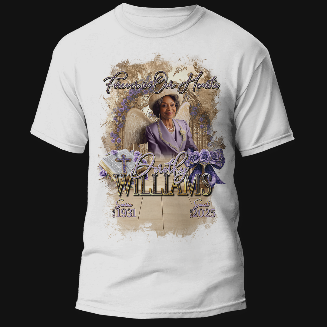 Custom Memorial T-Shirt — 13×19 Front Photo Tribute