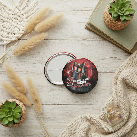 Custom Senior or Sports Pinback Button